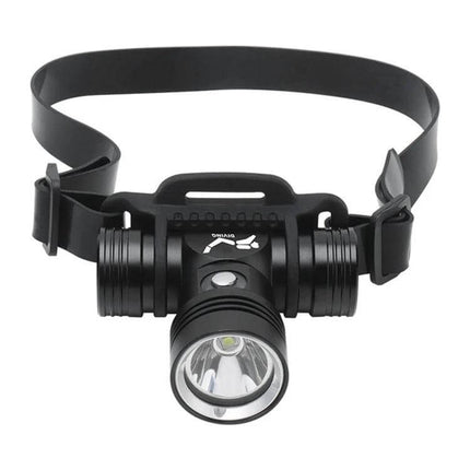 60m Depth Underwater Diving Headlamp For Photography compact aluminum alloy 1000-lumen L2 LED headlamp with smooth reflector and adjustable strap, IPX8 water-resistant