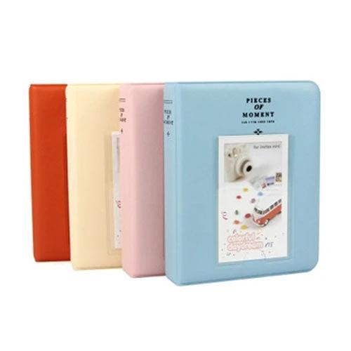 64-Pocket Instax Mini Photo Album For Your Memories pastel blue pink cream red compact photo organizer with front display slot