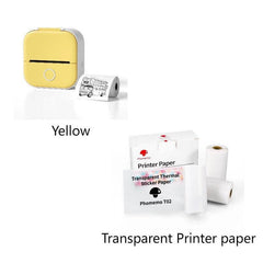 Compact Bluetooth Thermal Label Printer for Home, School, and Business - Inkless Photo and Label Printing