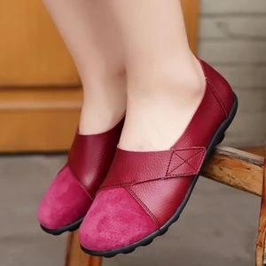 Nurse Suede Work Shoes With Low 2cm Heel And Leather Insole