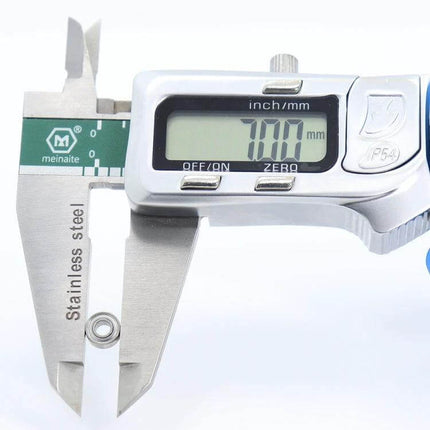 683ZZ Bearing 3x7x3mm For Small Hobby Projects And DIY Repairs — digital caliper measuring 7.00 mm bearing outer diameter
