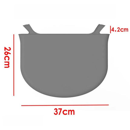 6Qt Silicone Slow Cooker Liners, Reusable Leakproof For Easy Cleanup - gray 37cm x 26cm silicone liner with 4.2cm tabs for easy placement and cleanup