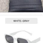 White gray / With glasses bag
