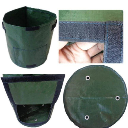 7-Gallon Potato Planting Grow Bags For Home Garden durable waterproof breathable PE bag with side harvest window and drainage holes