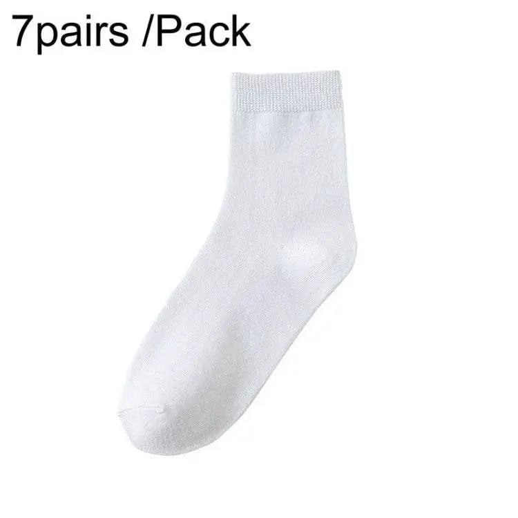 7 Pairs Pack Man Ladies Portable Single-Use Socks Medium Short