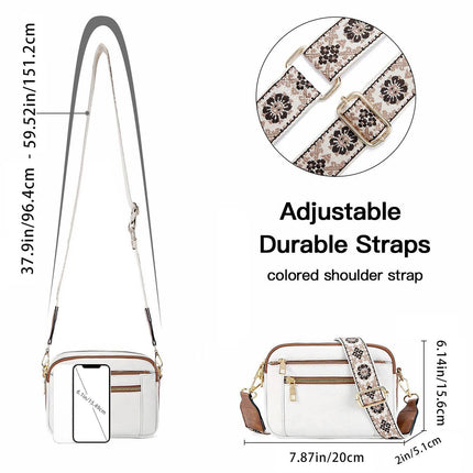 Floral Strap Crossbody Bag For Daily Commuter Essentials