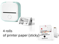 Compact Bluetooth Thermal Label Printer for Home, School, and Business - Inkless Photo and Label Printing