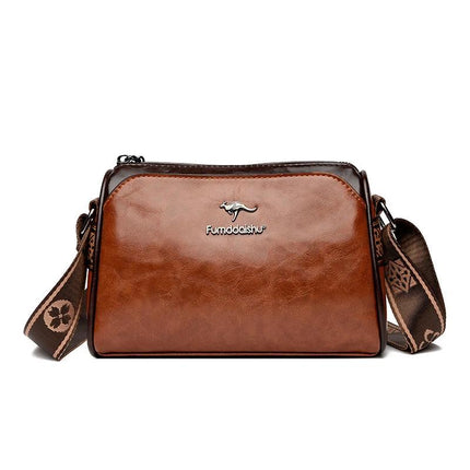 Soft PU Cylindrical Crossbody Bag For Everyday Use