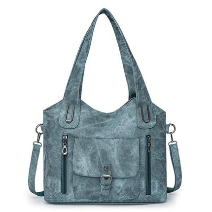 Large Capacity Casual Ladies Crossbody Bag Soft PU Shoulder Purse