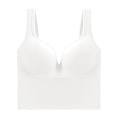 Comfortable Dual-Shoulder Sports Bra with Beauty Back Design