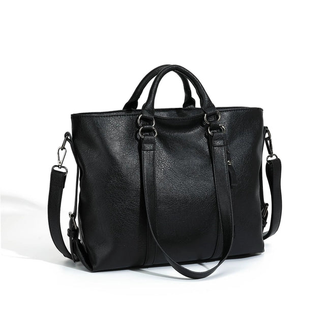 Soft PU Leather Large Tote Bag For Daily Carry With One Shoulder Strap