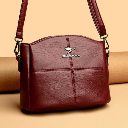 Korean Style Womens Sheepskin Crossbody Bag Large Capacity