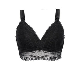 Lace Full Cup Bra for Women with Cotton Padding - Black, Elegant Design, Comfortable Fit