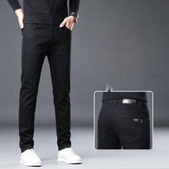 Slim Fit Stretchable Straight Leg Jeans for Men