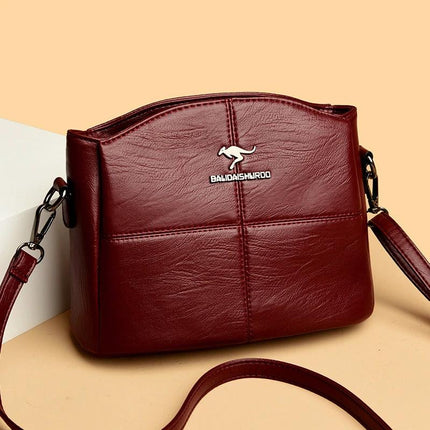 Korean Style Womens Sheepskin Crossbody Bag Large Capacity