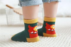 Kids' Cartoon Jacquard Socks