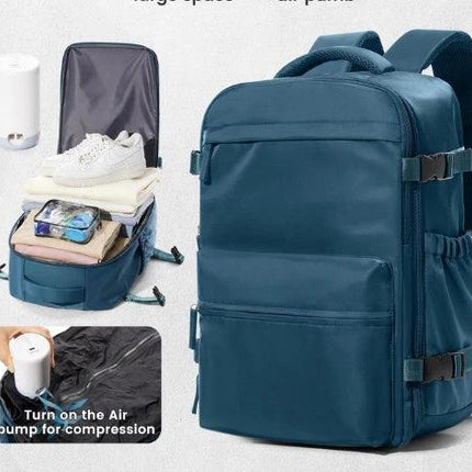 Large Capacity Vacuum Compression Travel Backpack 20-35L