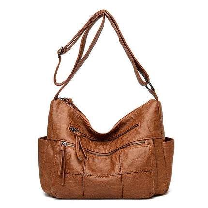 Womens Soft PU Shoulder Crossbody Bag For Everyday Use