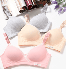 Comfortable Cross-Design Nursing Bra with Wire-Free Double Buckle