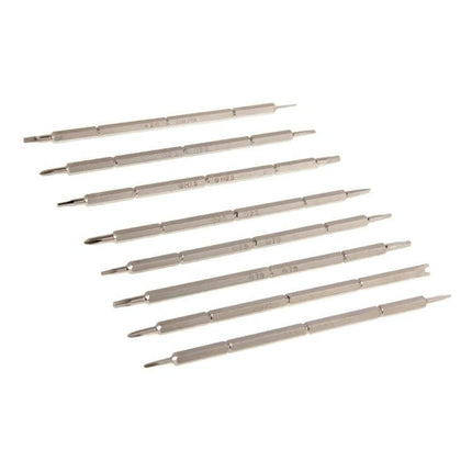 9 In 1 2 Way Design Screwdriver Set For Electronics Repair - compact magnetized precision bits set for smartphones, tablets, laptops and wearables