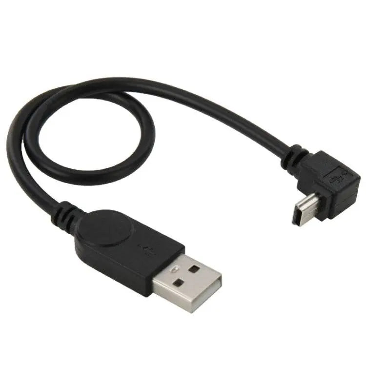 90 Degree Mini USB Male to USB 2.0 AM Adapter Cable 29cm