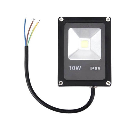 900LM LED Lamp 10W AC 85 to 265V White for Home and Office - 10W IP65 compact floodlight with exposed mains cable for living rooms and storefronts