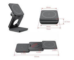 Magnetic Foldable Wireless Charger and Phone Stand