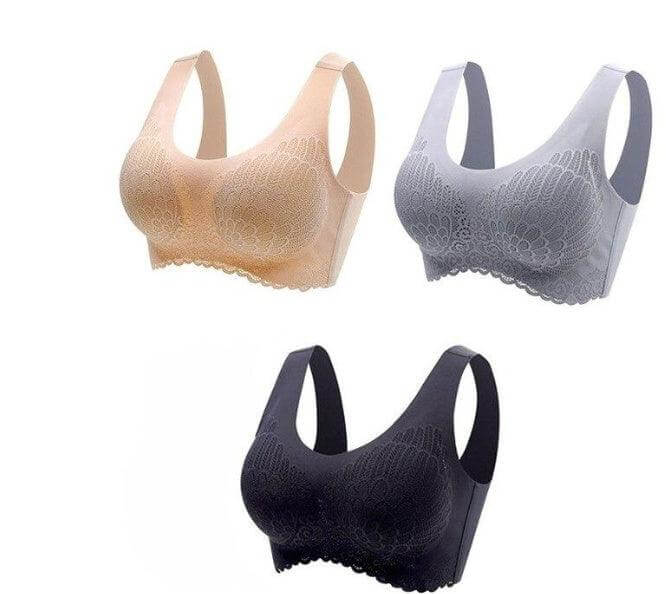 Elegance Seamless Sports Bra for Women with Natural Thai Latex SuitC