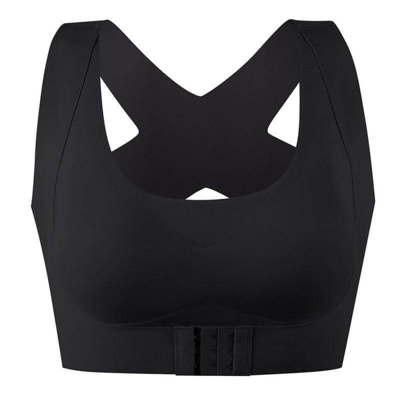 Women’s Posture Correcting Sports Bra - Fitness Corset Vest with Adjustable Support, Push-Up Shockproof Design