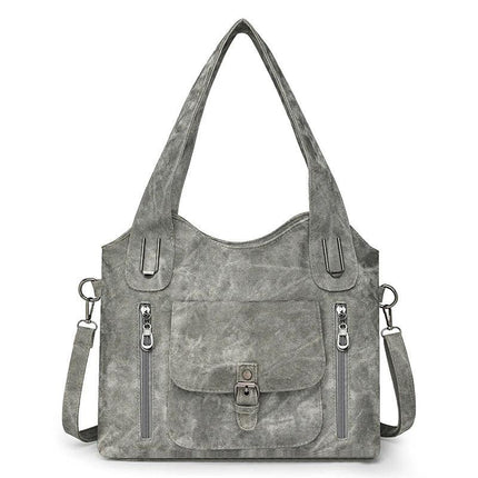 Large Capacity Casual Ladies Crossbody Bag Soft PU Shoulder Purse
