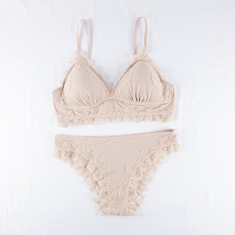 Synd Lingerie Ensemble - Soft, breathable luxurious fabric lingerie set with delicate lace detailing for modern women seeking elegance and comfort.