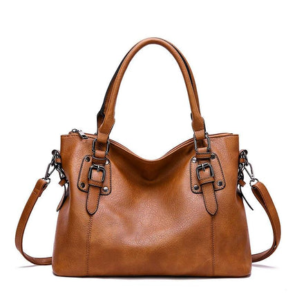 Women's Embossed PU Shoulder Bag Large Capacity For Everyday Use