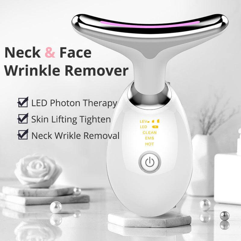 Electric Microcurrent Neck Massager for Skin Tightening and Wrinkle Reduction