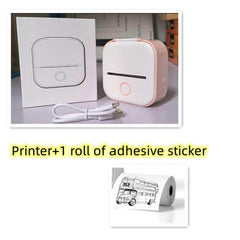 Compact Bluetooth Thermal Label Printer for Home, School, and Business - Inkless Photo and Label Printing