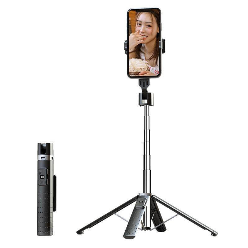 Bluetooth Selfie Stick with Dual Fill Lights and Adjustable Length