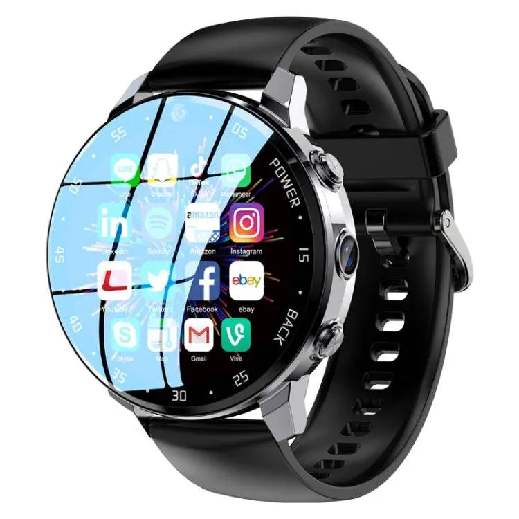 A3 1.43 inch IP67 Waterproof 4G Android 8.1 Smart Watch Support Face Recognition / GPS, 2G+16G, 4G+64G, 4G+128G