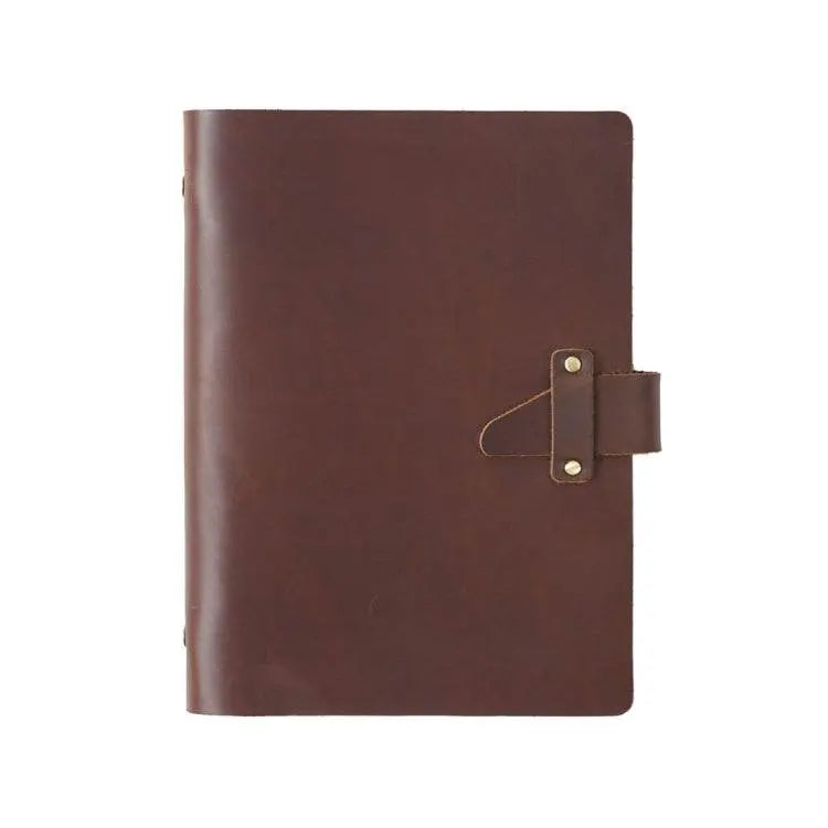 A5 Cowhide Retro Loose-Leaf Notebook Diary Simple Notepad 