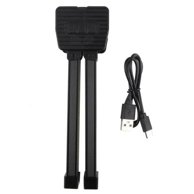 A55 LED Folding Work Light for Home and Workshop Use – compact foldable lamp with two leg stands and USB charging cable