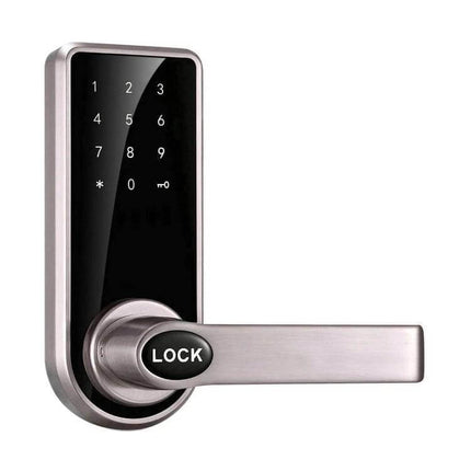 Zinc Alloy Electronic Door Lock with Touch Screen Access - capacitive keypad and proximity card handle for home or office security
