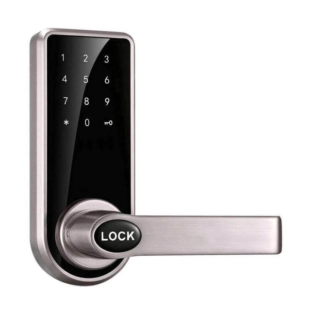 Zinc Alloy Electronic Door Lock with Touch Screen Access - capacitive keypad and proximity card handle for home or office security