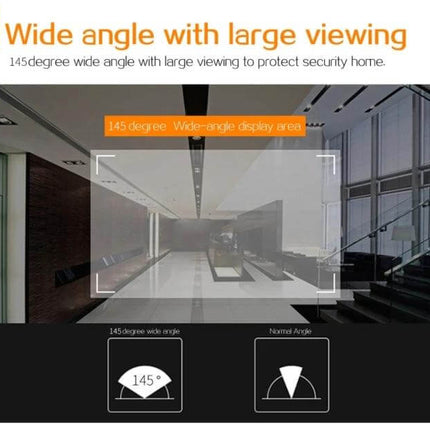 Danmini Door Peephole Viewer for Easy Home Security showing 145° wide-angle 3.0-inch HD screen view of entryway