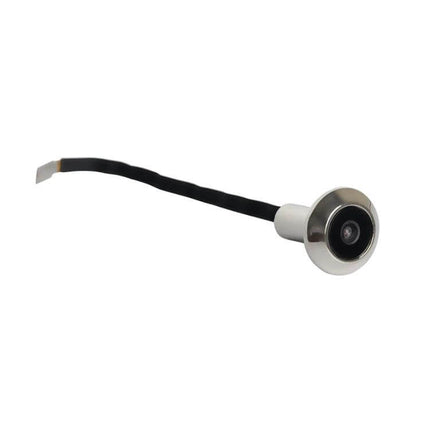 Danmini Door Peephole Viewer for Easy Home Security close-up of peephole camera module with cable and stainless steel trim