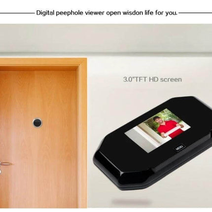 Danmini Door Peephole Viewer for Easy Home Security 3.0-inch HD screen showing visitor at door