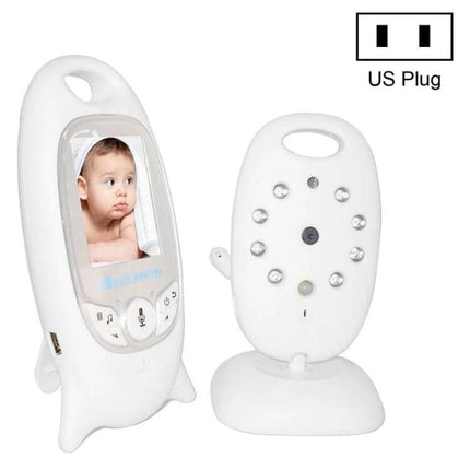Portable Baby Monitor with Night Vision for Everyday Parenting Needs – compact white 2.0-inch LCD parent unit and camera with IR LEDs