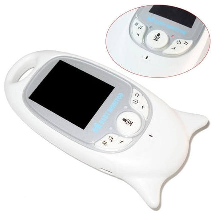 Portable Baby Monitor with Night Vision for Everyday Parenting Needs - compact white 2.0-inch LCD parent unit with buttons and night-use features