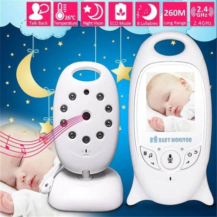 Portable Baby Monitor with Night Vision for Everyday Parenting Needs - compact 2.0-inch LCD unit with night vision, temperature sensor and lullabies