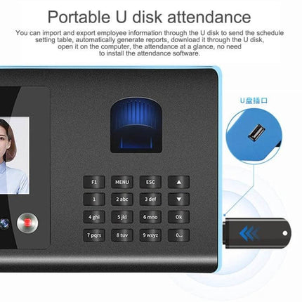 Time Attendance Device with Face and Fingerprint Recognition portable U-disk attendance terminal with fingerprint scanner and keypad