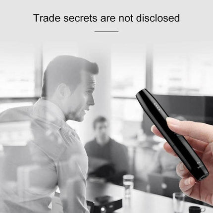 Compact Handheld Detector for Hidden Cameras and Signals being used in an office to scan for hidden cameras and signals
