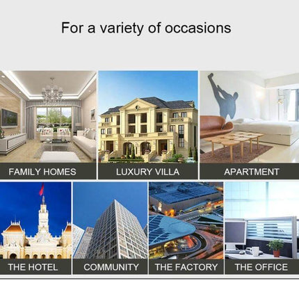 163Eye Smart WiFi Video Doorbell for Home Monitoring with Night Vision showcasing use in family homes, luxury villa, apartment, hotel, community, factory, office