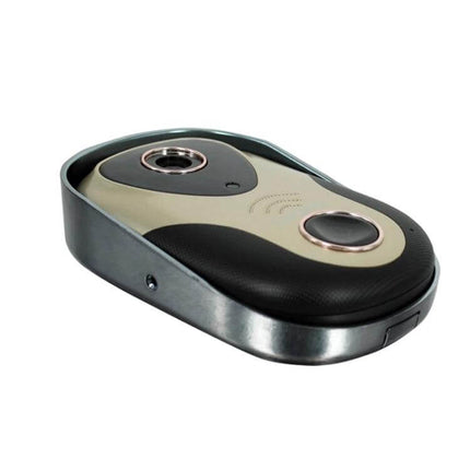 163Eye Smart WiFi Video Doorbell for Home Monitoring with Night Vision compact angled product close-up showing camera, button and metal housing